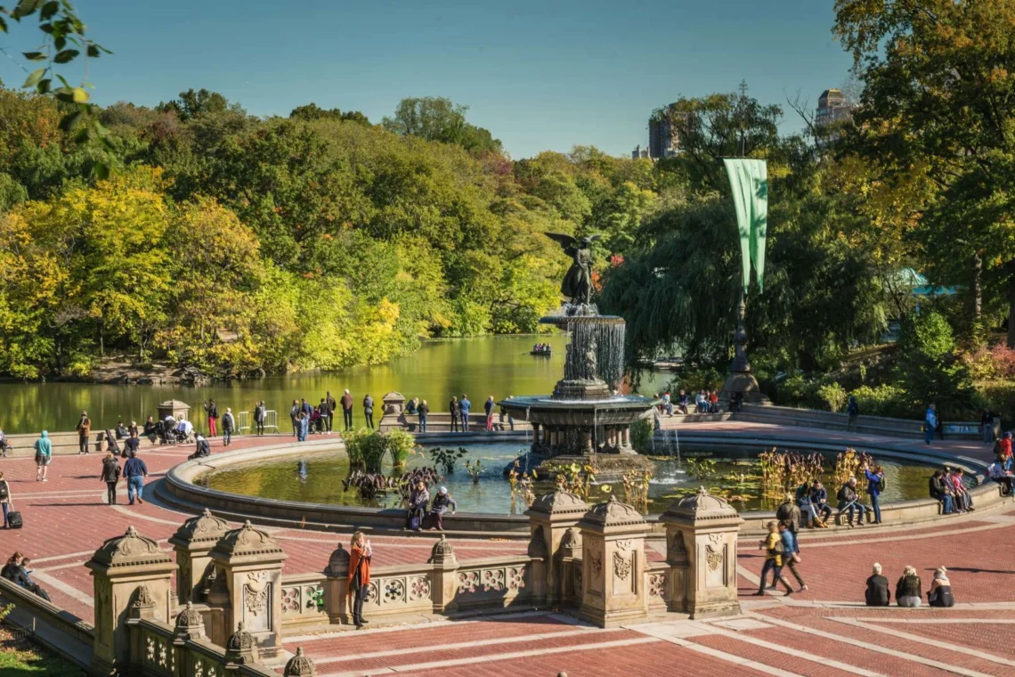 Central Park Crowded